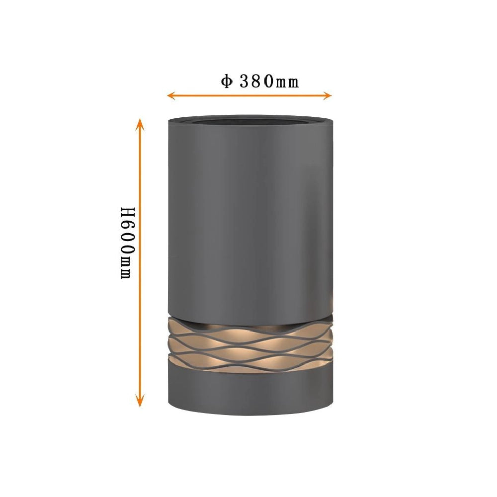Outdoor Versatile Cylinder Low Light 13 Planter Style D380*H600MM