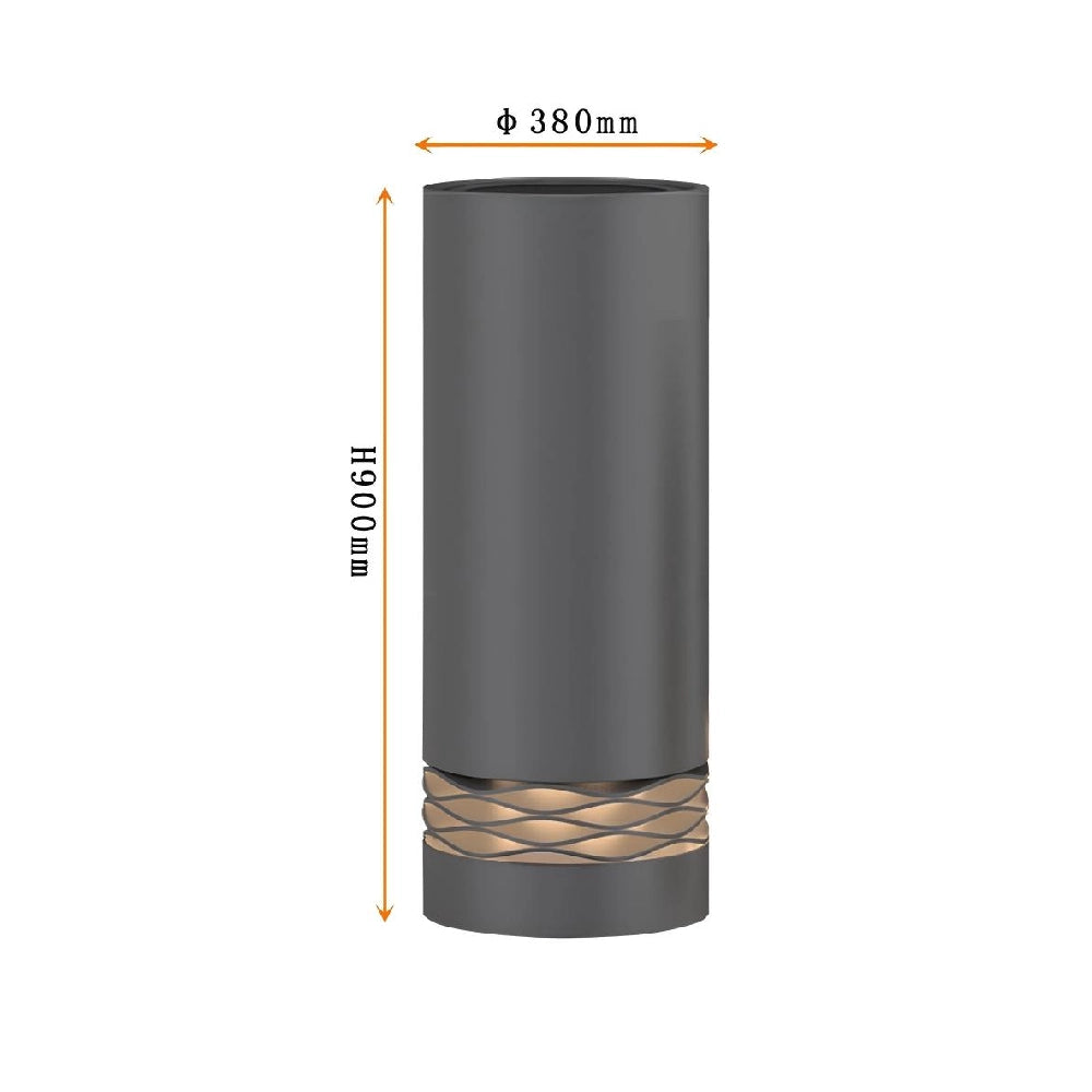 Outdoor Versatile Cylinder Low Light Planter Style D380*H900MM