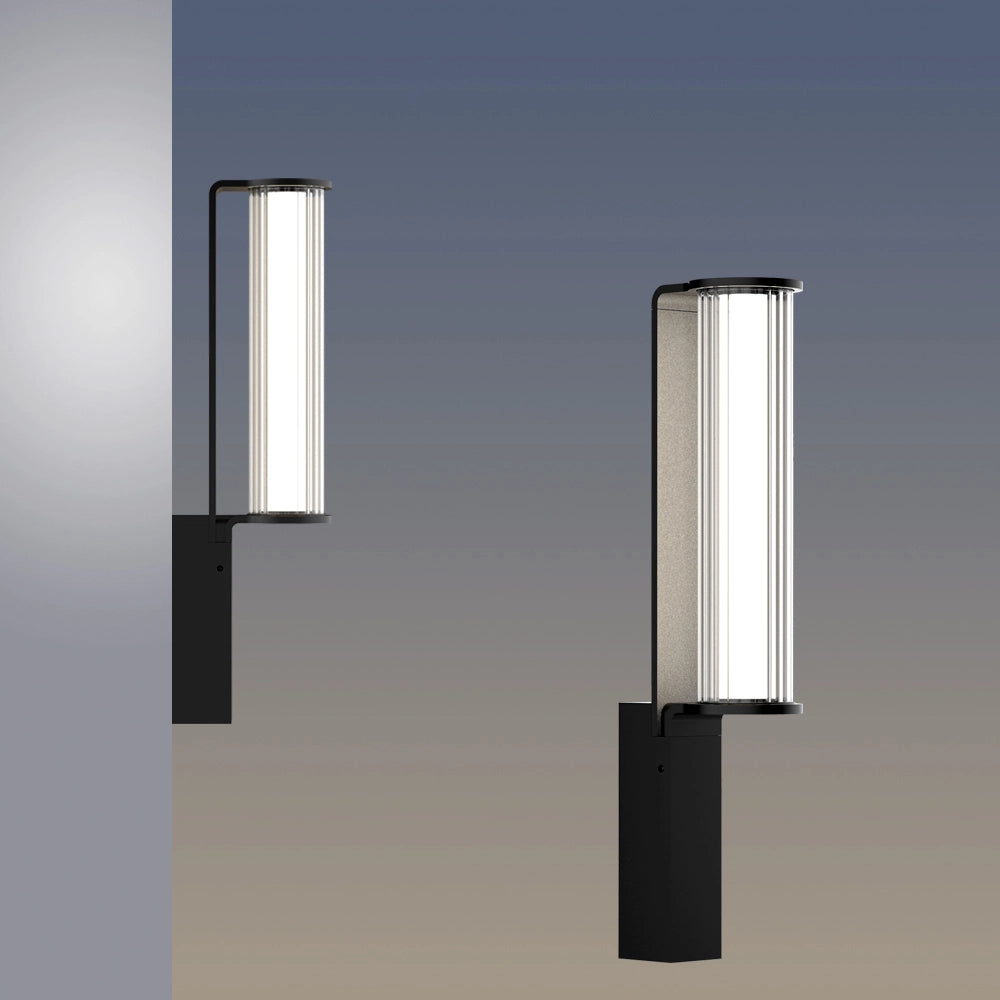 Close-up of outdoor wall lamp