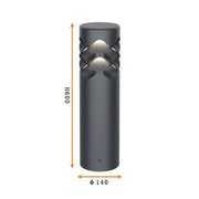 Ripple Beam Garden Light 10 D140*H600MM