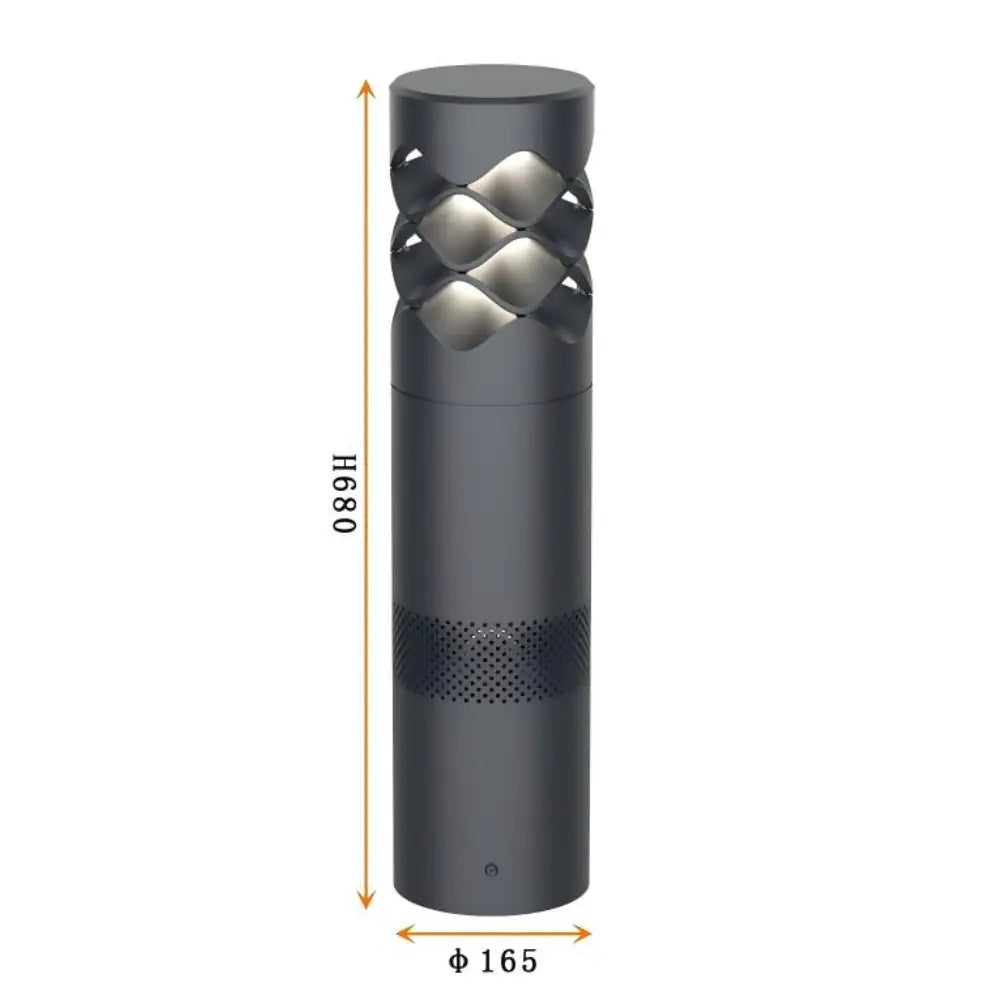 Ripple Beam Garden Light 13 D165*H680MM With Speaker