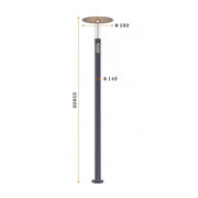 Rustic Yard Post Light 10