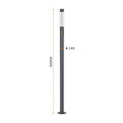 Rustic Yard Post Light 11