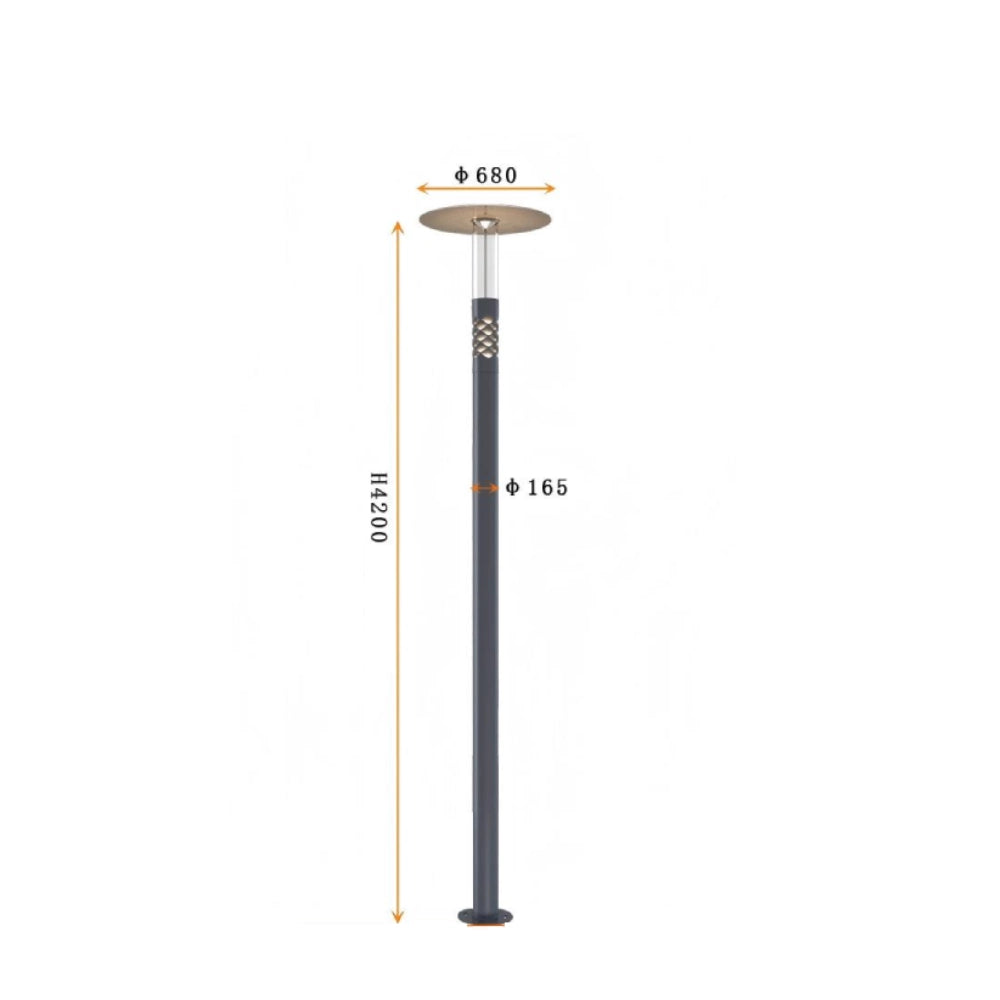 Rustic Yard Post Light 8