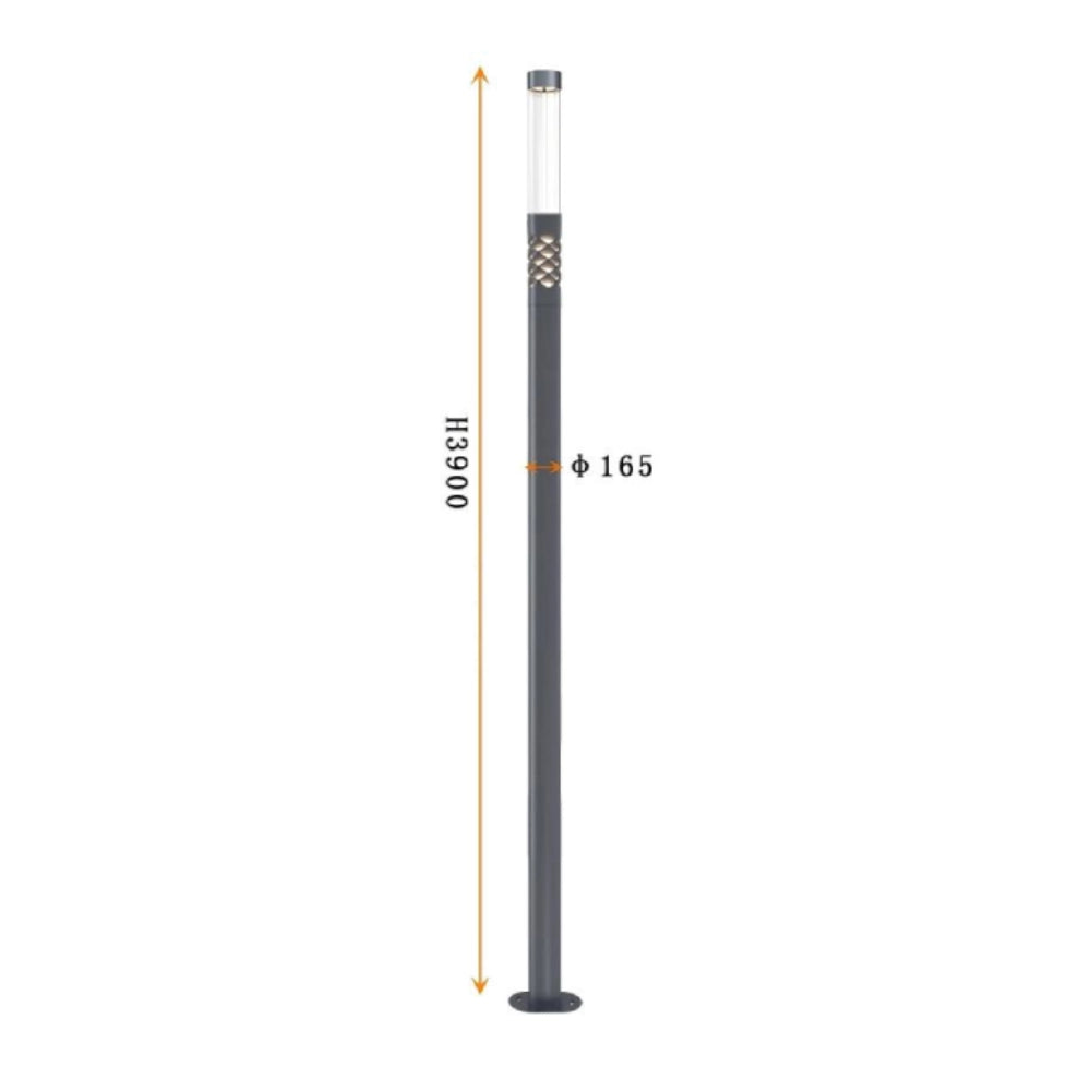 Rustic Yard Post Light 9